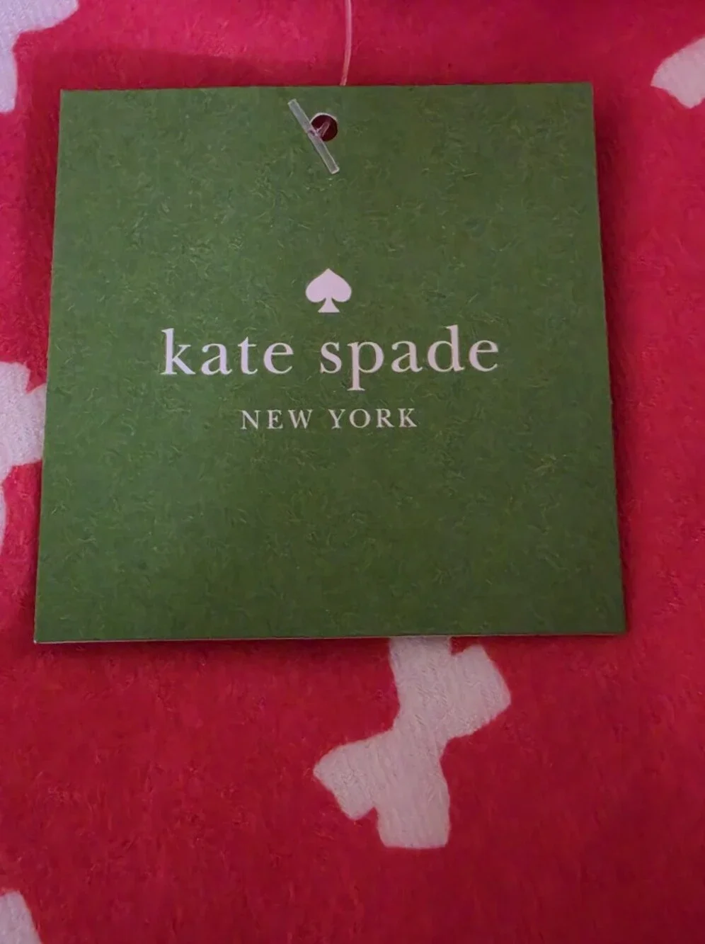 NWT Kate Spade Dream A Little Dream Bow Lightweight Flannel Robe Coral Pink SZ M